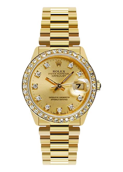 womens rolex gold